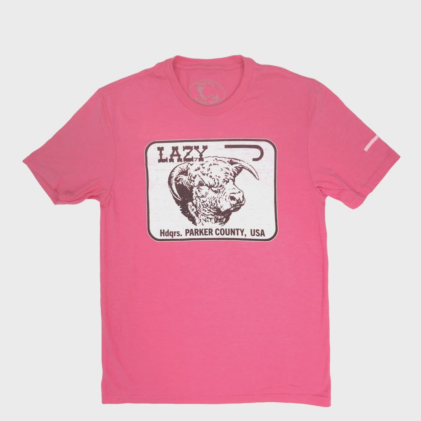 LAZY J RANCH PARKER COUNTY T-SHIRT - PINK
