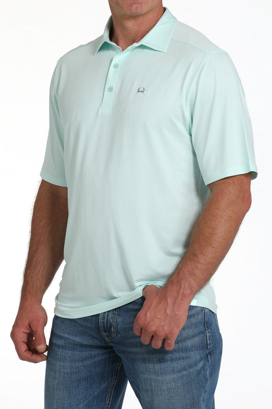 MTK1863051 | CINCH MEN'S SOLID LIGHT BLUE ARENA FLEX SS POLO