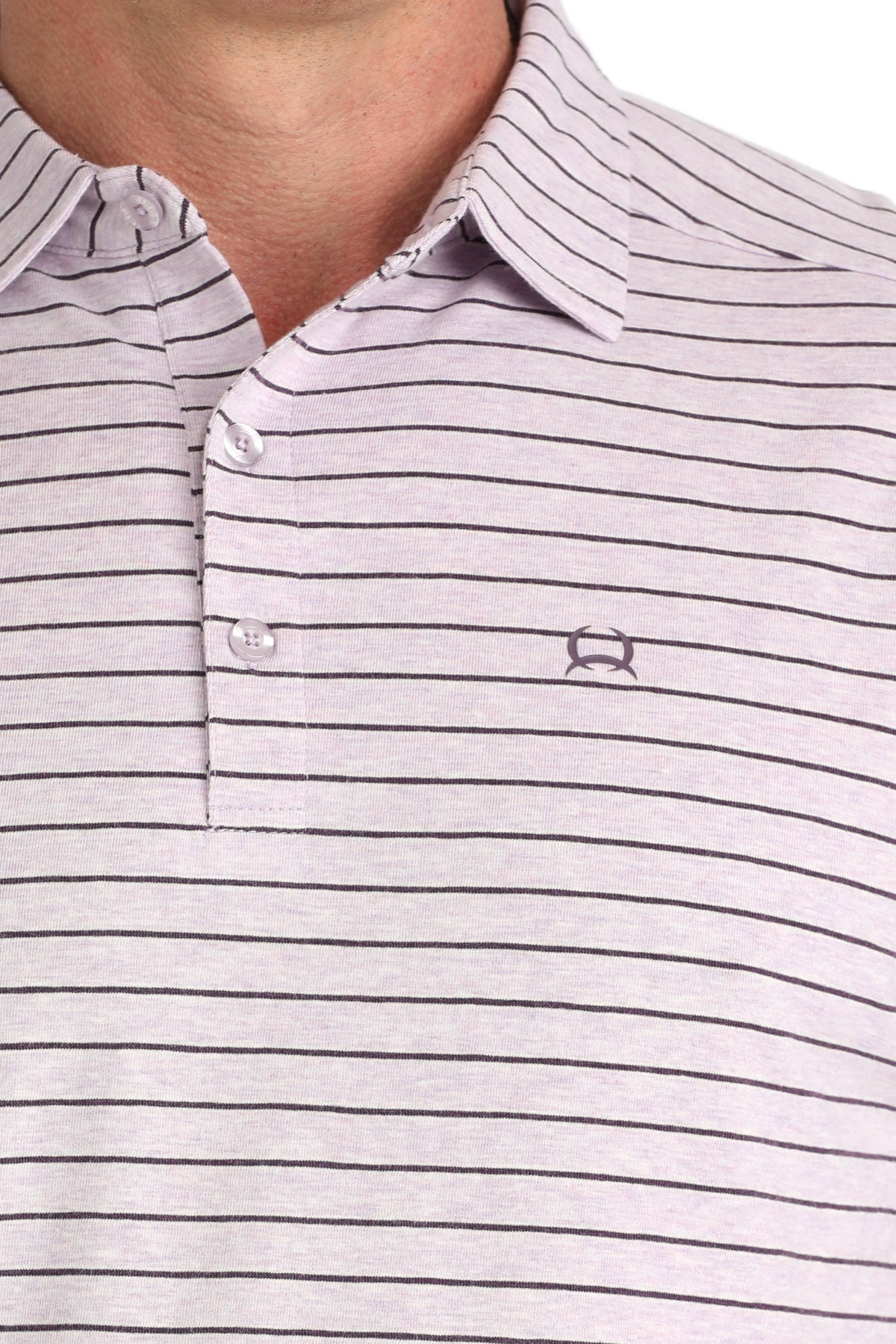 MTK1865041 | CINCH MEN'S LILAC STRIPE ARENAFLEX POLO
