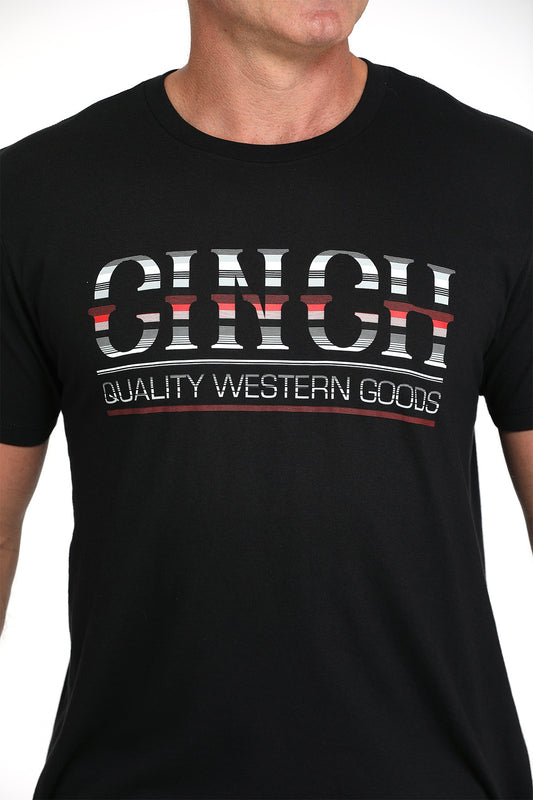 MTT1690697 | CINCH MEN'S BLACK FRONT LOG S/S T-SHIRT