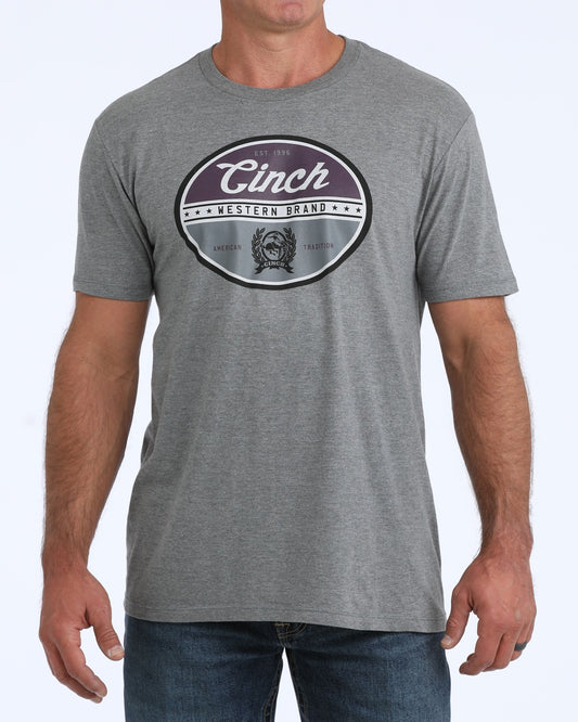 MTT1690749 | CINCH MENS S/S GREY LOGO TEE
