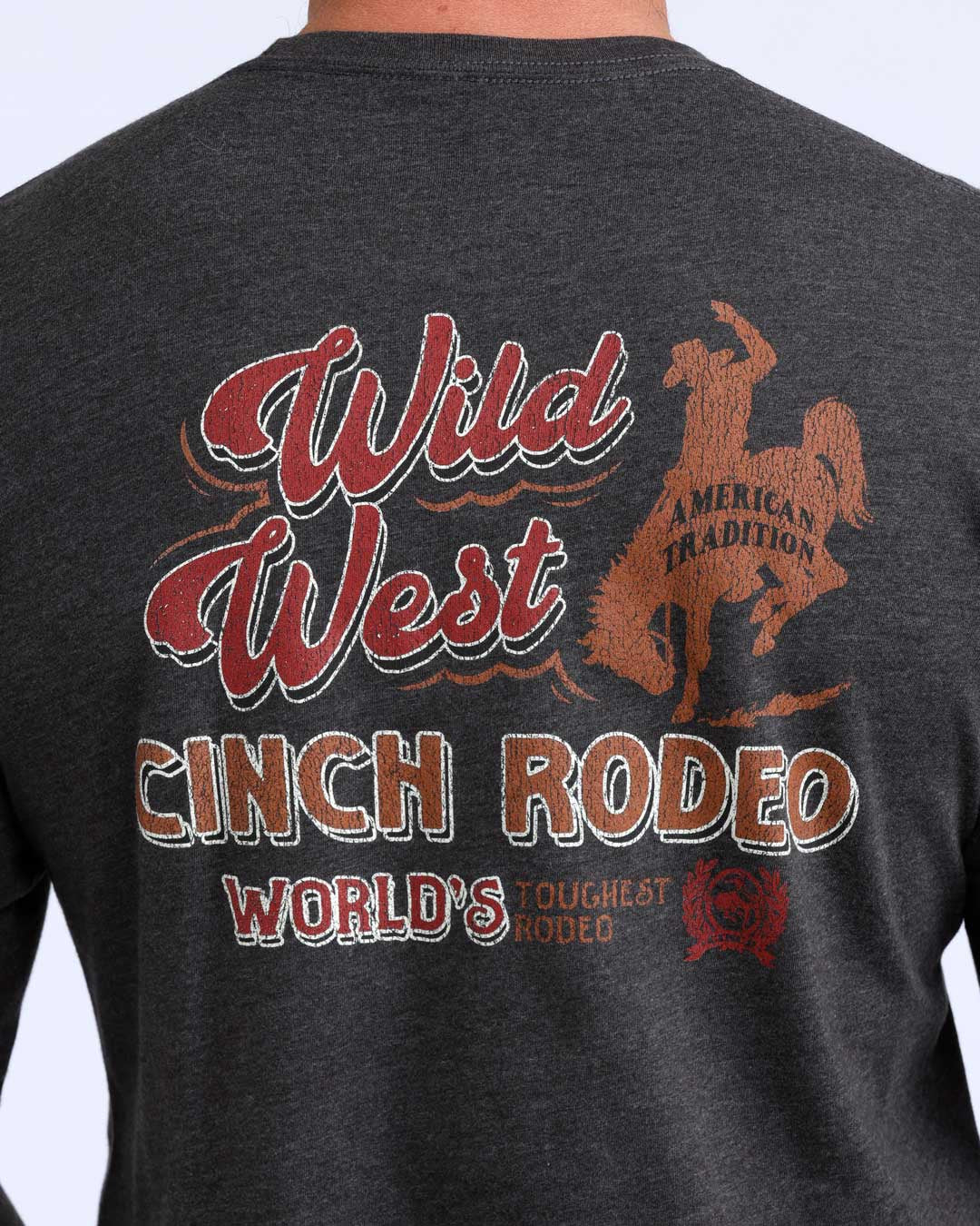 MTT1721025 | CINCH MENS CHARCOAL LS JERSEY TEE