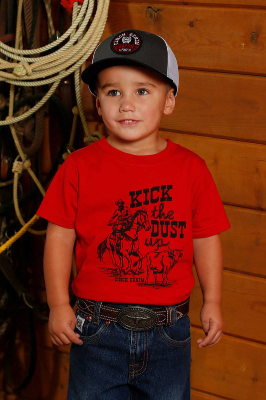MTT7671102 | TODDLERS CINCH KICK THE DUST UP RED S/S T-SHIRT