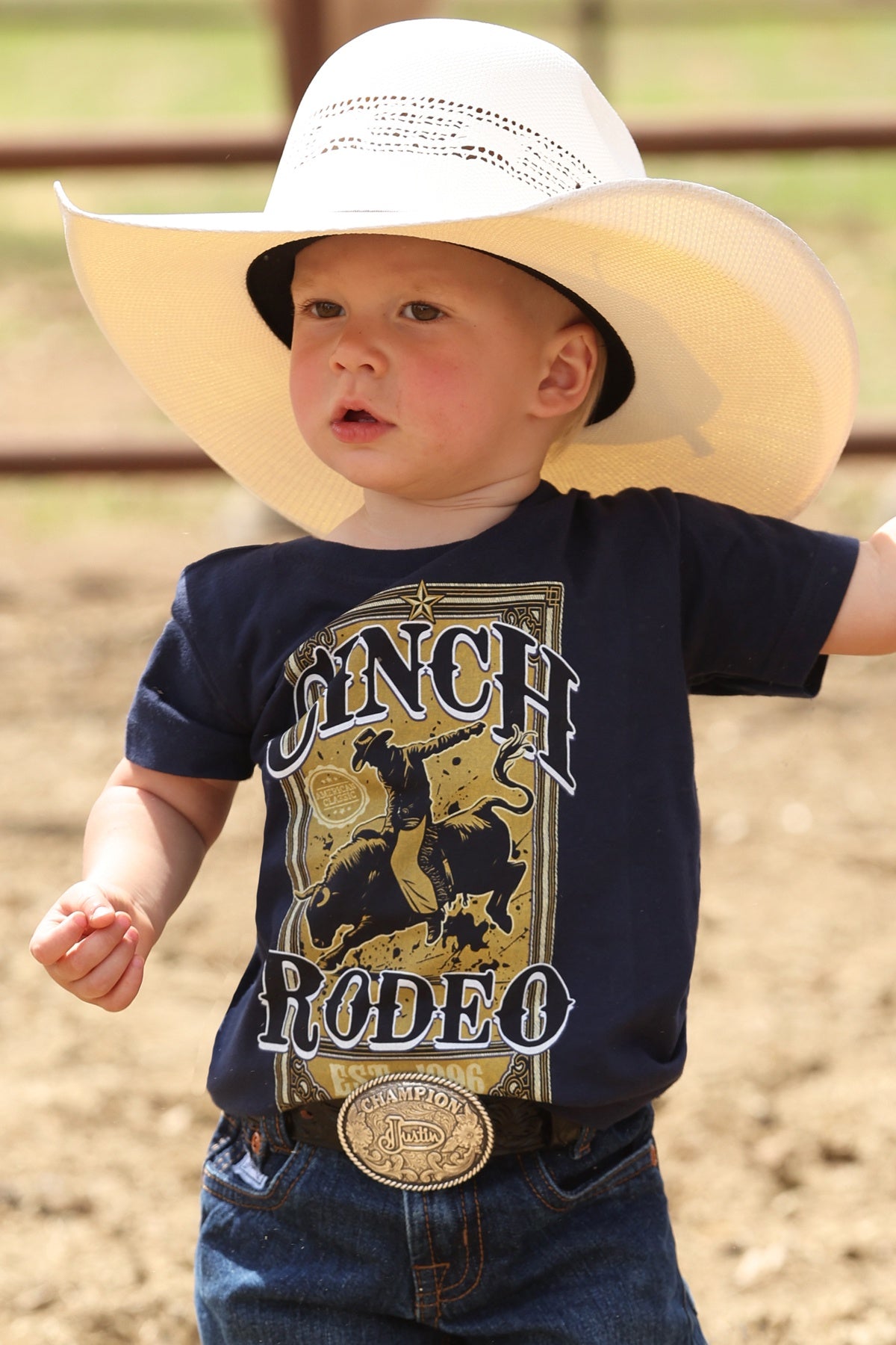 MTT7672070 | CINCH BOY'S NAVY RODEO BULL RIDER S/S T-SHIRT