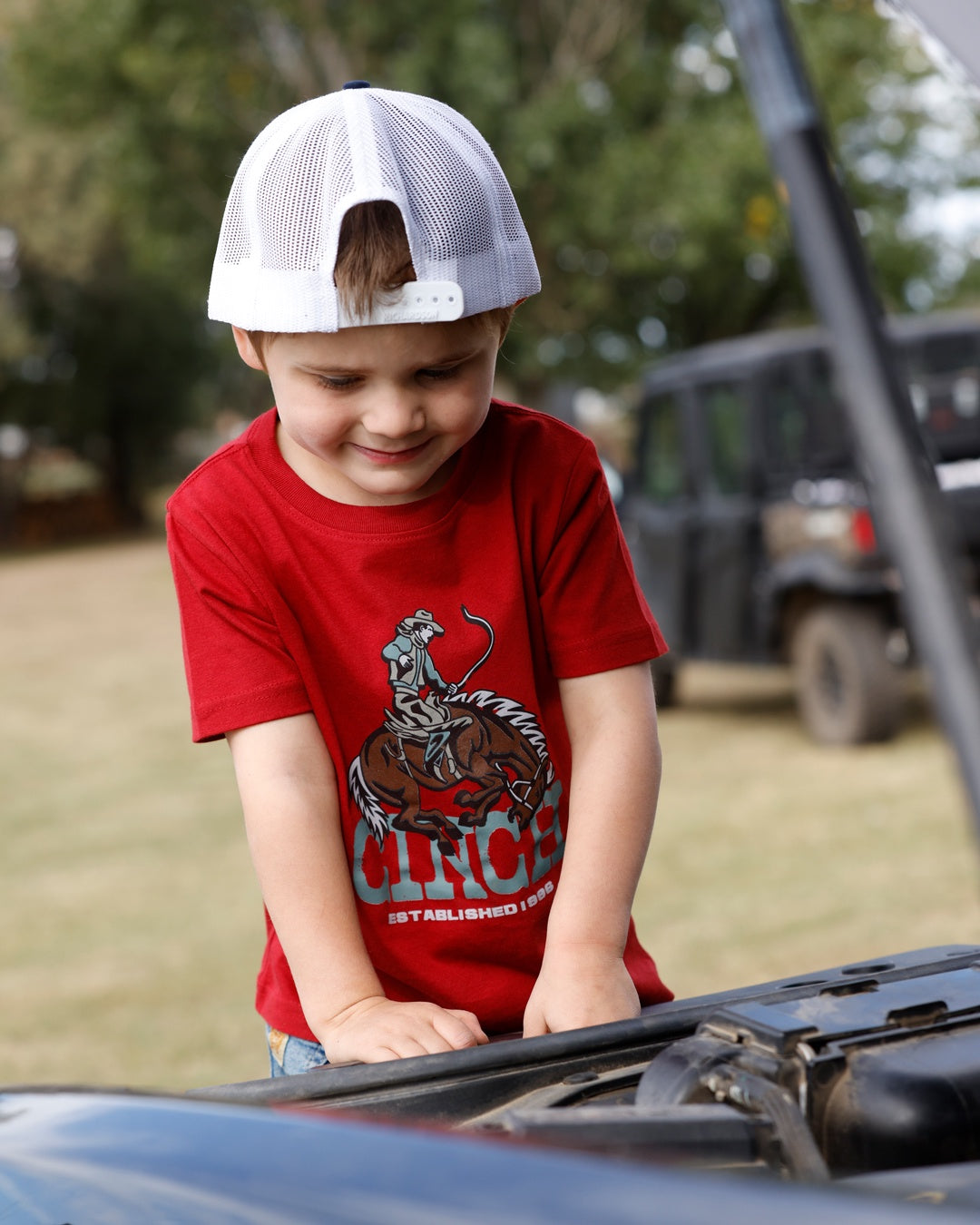 MTT7671110 | CINCH TODDLER BOYS RED COWBOY T-SHIRT