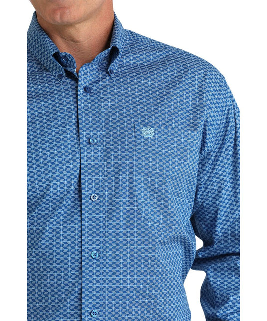 MTW1105795 | CINCH MENS GEO BLUE LS BD