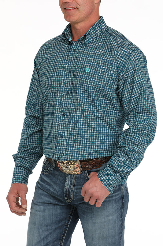 MTW1105898 | CINCH MENS GEO PRINT BUTTON UP