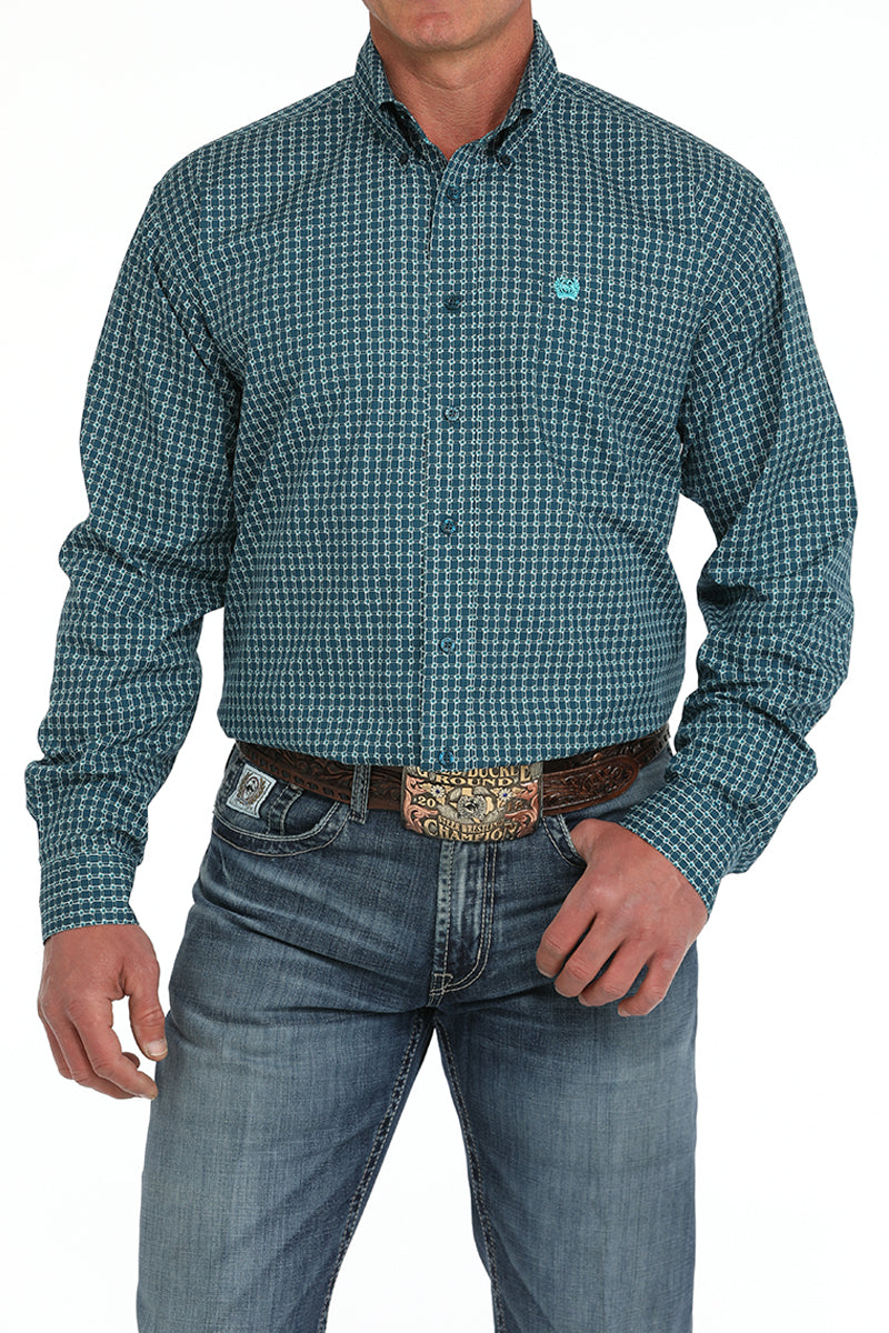 MTW1105898 | CINCH MENS GEO PRINT BUTTON UP