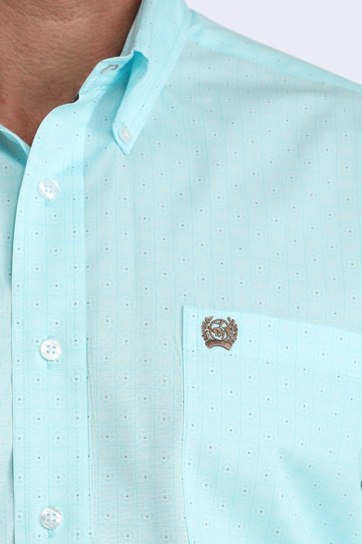 MTW1106062 | CINCH MEN'S BLUE L/S BUTTON UP SHIRT