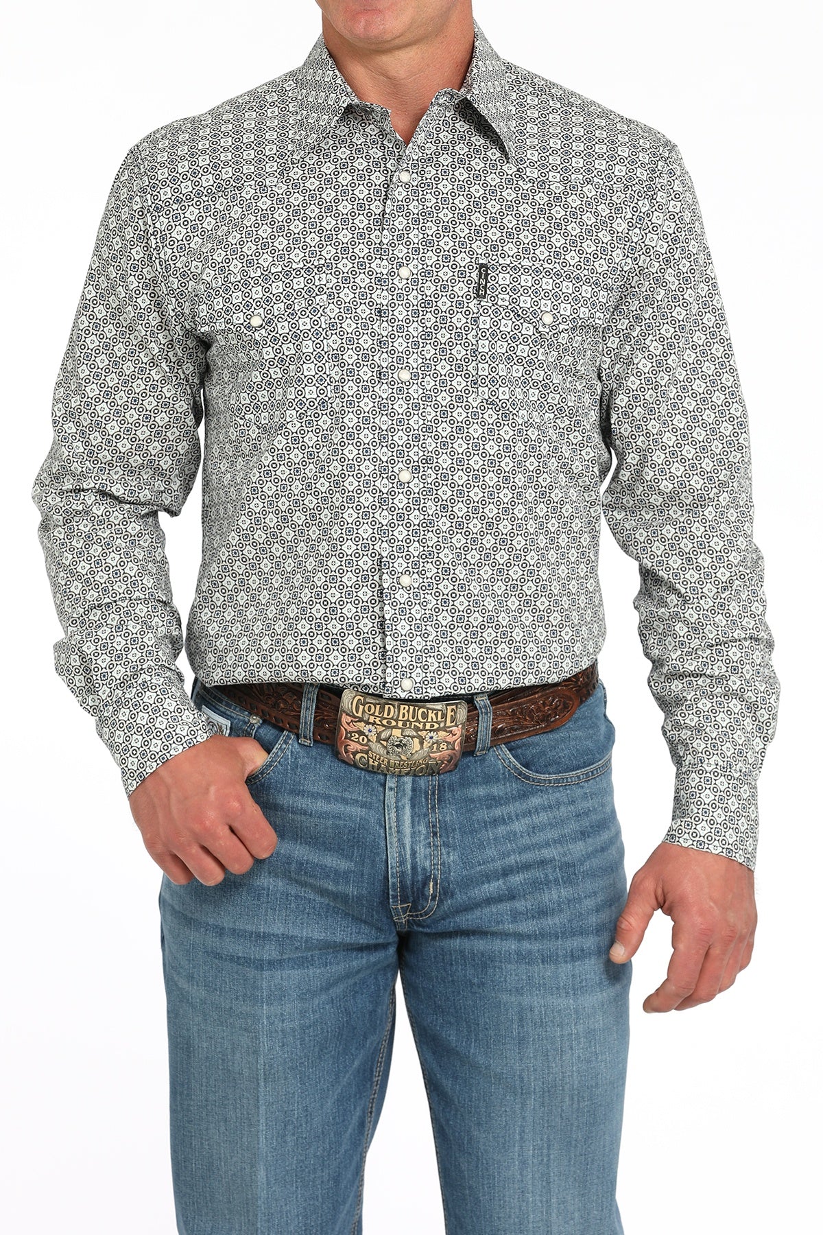 MTW1303090 | CINCH MENS MODERN FIT PEARL SNAP LS SHIRT