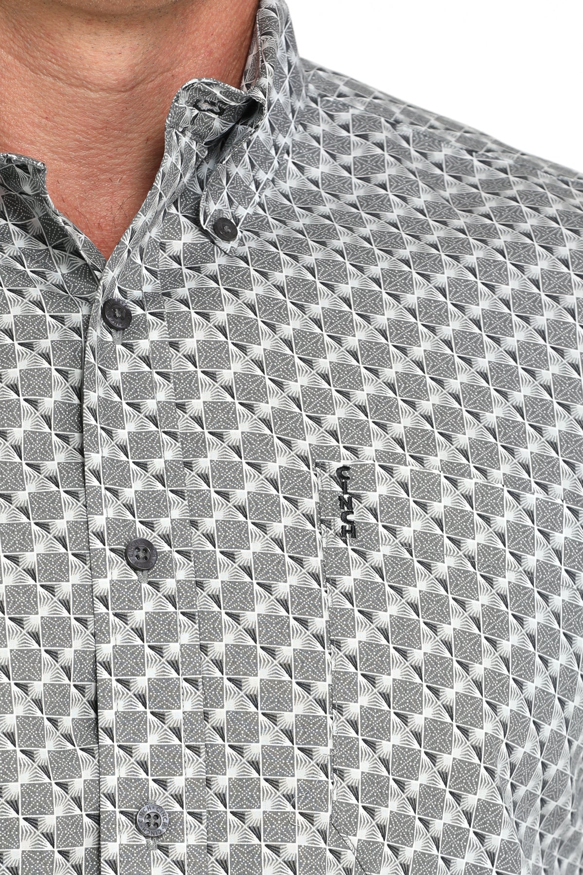 MTW1347141 | MEN'S CINCH GREY DIAMOND MODERN FIT L/S SHIRT