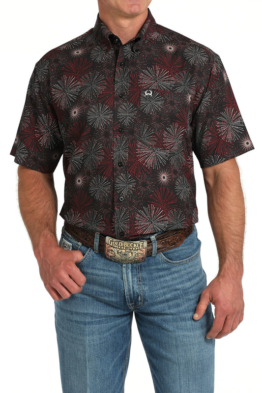 MTW1704156 | CINCH MENS FIREWORK SS BD SHIRT