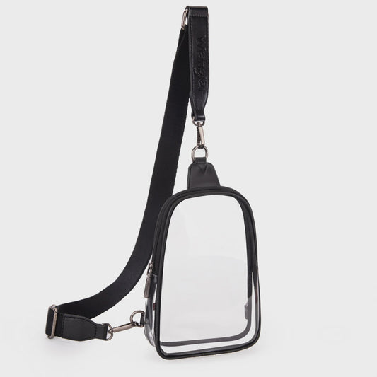 WG87-226BK | WRANGLER CLEAR BLACK CROSSBODY