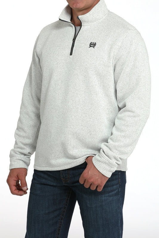 MWK1080018 | CINCH MEN'S GRAY 1/4 ZIPUP PULLOVER SWEATER