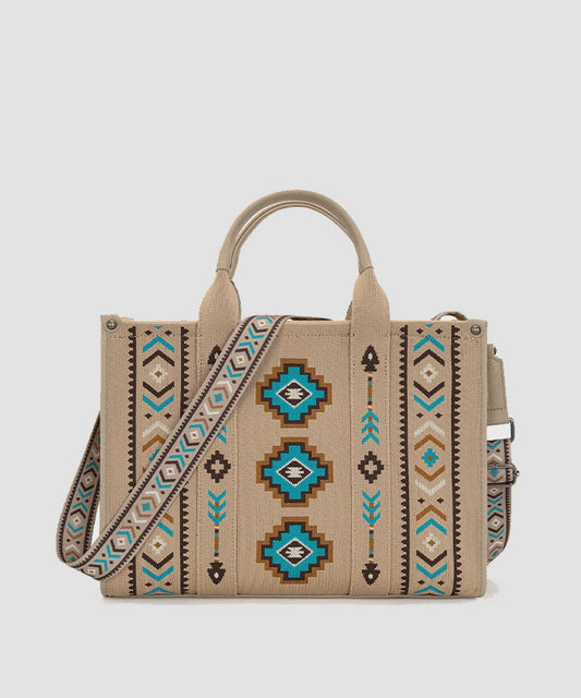MW1333-8113TN | MONTANA WEST TAN AZTEC ARROW TOTE