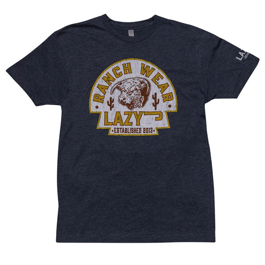 LAZY J RANCH NAVY RUSTY ARROWHEAD SS TEE