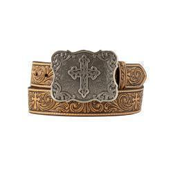 N3483848 | NACONA WOMEN'S FLORAL CROSS TOOLED BELT