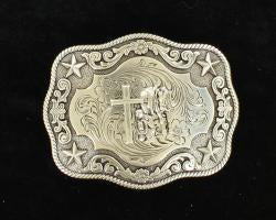 3798659 | NOCONA RECTANGLE PRAYING COWBOY BUCKLE