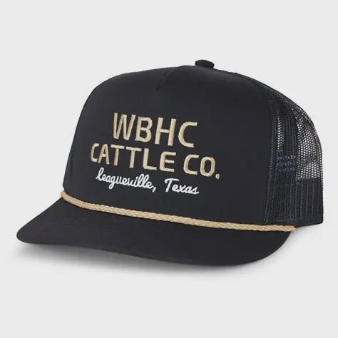 WHISKEY BENT BLACK GOLD CAP - BLACK/BLACK