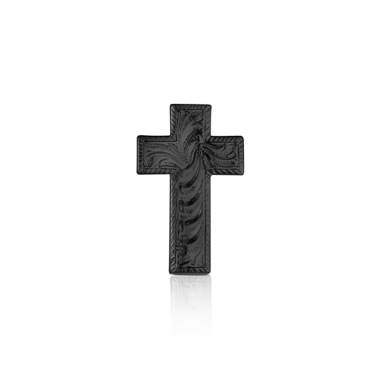 PIN6515 | MONTANA SILVERSMITHS DARK ENGRAVED CROSS PIN