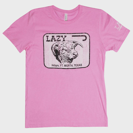 LAZY J RANCH PINK WILLOW CATTLE HEADQUARTERS SS TEE