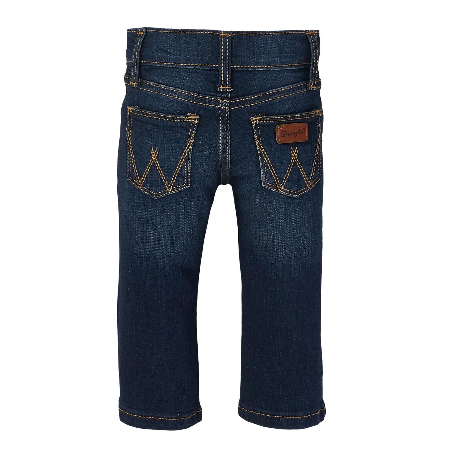 PQJ136D/ WRANGLER BABY BOYS DARK BLUE PRESCHOOL JEANS