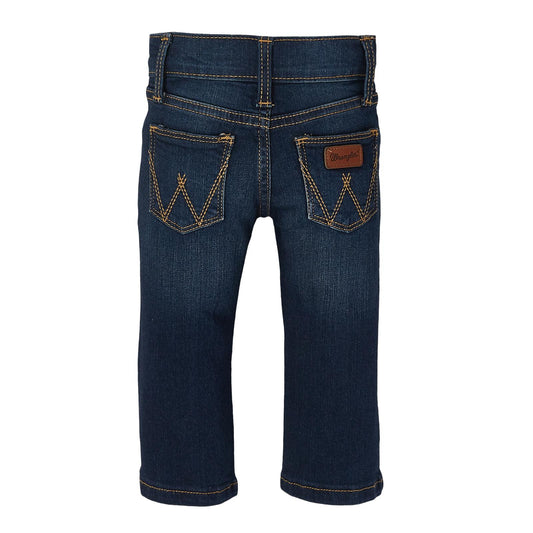 PQJ136D/ WRANGLER BABY BOYS DARK BLUE PRESCHOOL JEANS