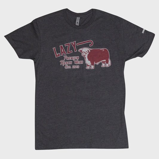 PREMIUMCHAR | LAZY J RANCH CHARCOAL GREY PREMIUM RANCH WEAR SS TEE