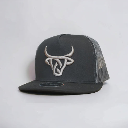 LOST CALF GUN METAL FLAT CAP