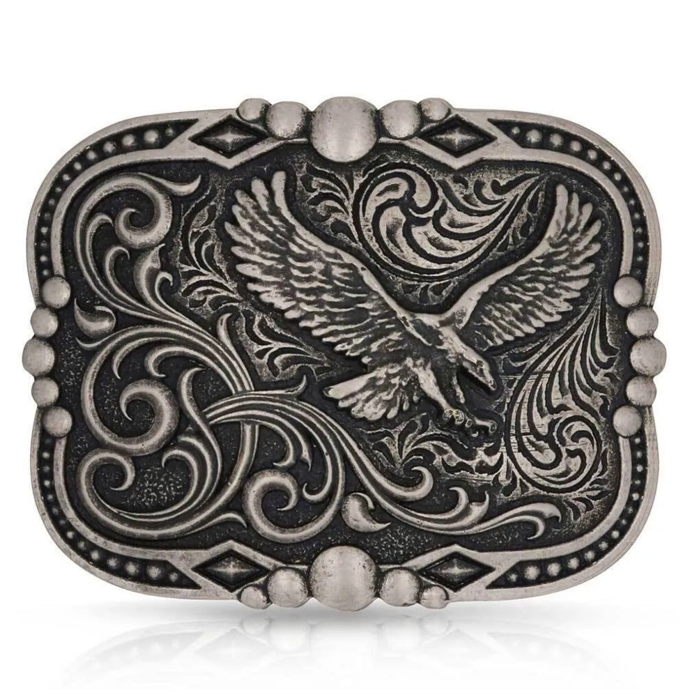 A1034S | ATTITUDE FILIGREE CORNER WITH EAGLE BUCKLE