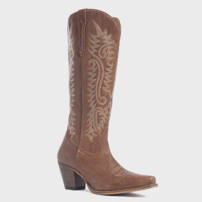 S-10604 | MYRA WOMENS BROWN LEATHER BOOTS