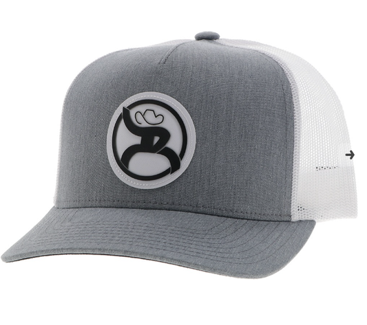 4046T-GYWH/ HOOEY ROUGHY GREY/WHITE TRUCKER CAP
