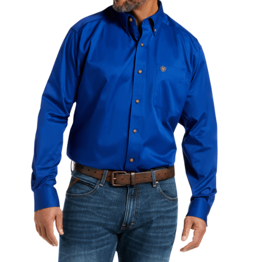 10006660 | ARIAT MEN'S ALTRAMARINE SOLID TWILL CLASSIC FIT LS SHIRT