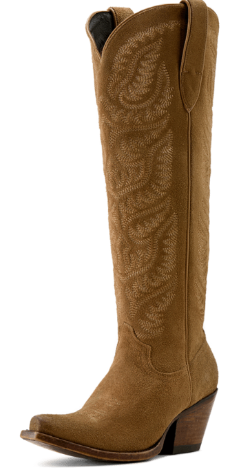 10046989 | ARIAT WOMENS LARAMIE DISTRESSED DIJON SUEDE STRETCHFIT X TOE BOOT