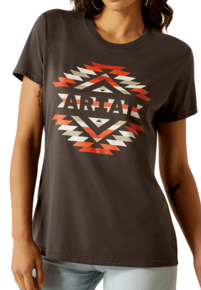 10061437 | ARIAT WOMEN'S VINTAGE BLACK SOUTHWEST CLASSIC S/S TEE