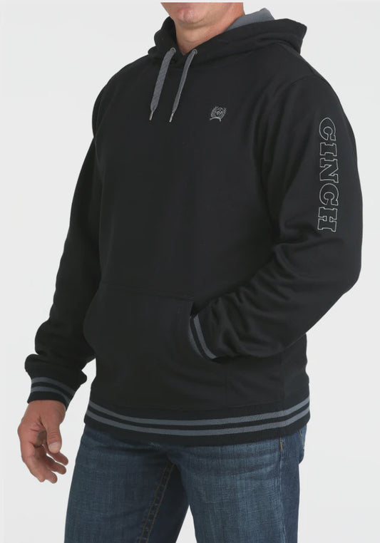 MWK1206033 | CINCH MENS BLACK HOODIE