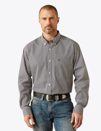 10065855 | ARIAT MEN'S TOBIAS CLASSIC FIT L/S SHIRT - BLACK