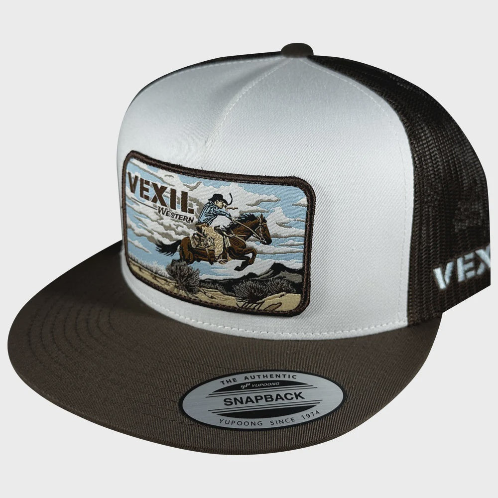 HT-323-006 | VEXIL WESTERN THE CHASE BROWN/WHITE MESH CAP