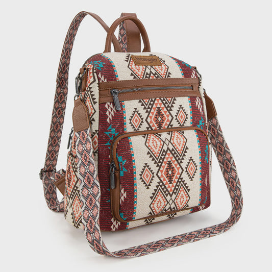 WG213-9110BR | WRANGLER AZTEC BROWN BACKPACK