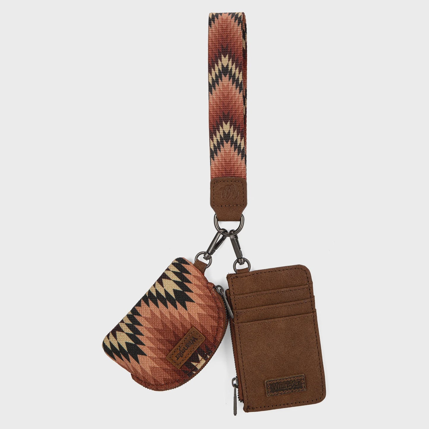 WG2213-W0051BR | WRANGLER BROWN SOUTHWESTERN 3PC WRISTLET