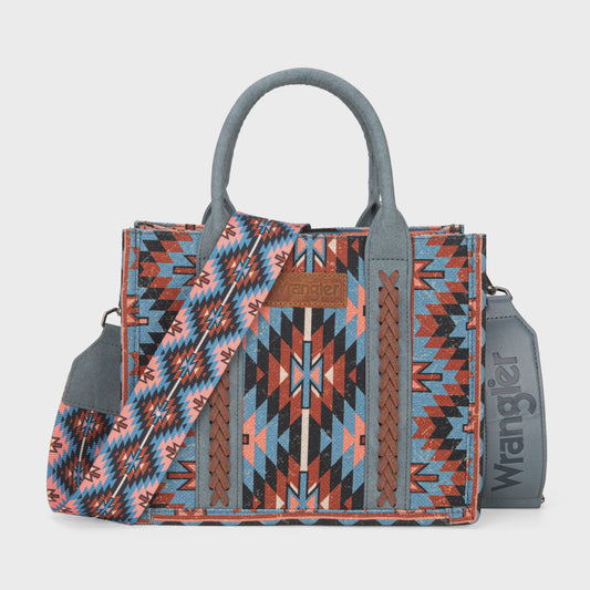WG2213-8866SNY | WRANGLER NAVY SOUTHWESTERN TOTE