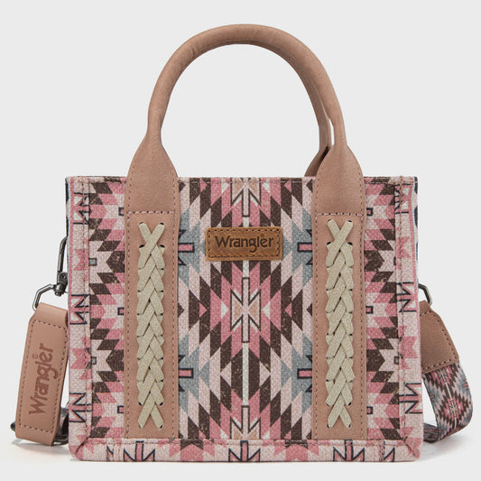 WG2213-8866SDPK | WRANGLER SOUTHWESTERN PINK TOTE