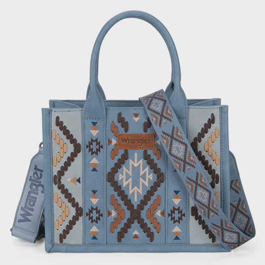 WG2214-8120JN | WRANGLER AZTEC JEAN TOTE