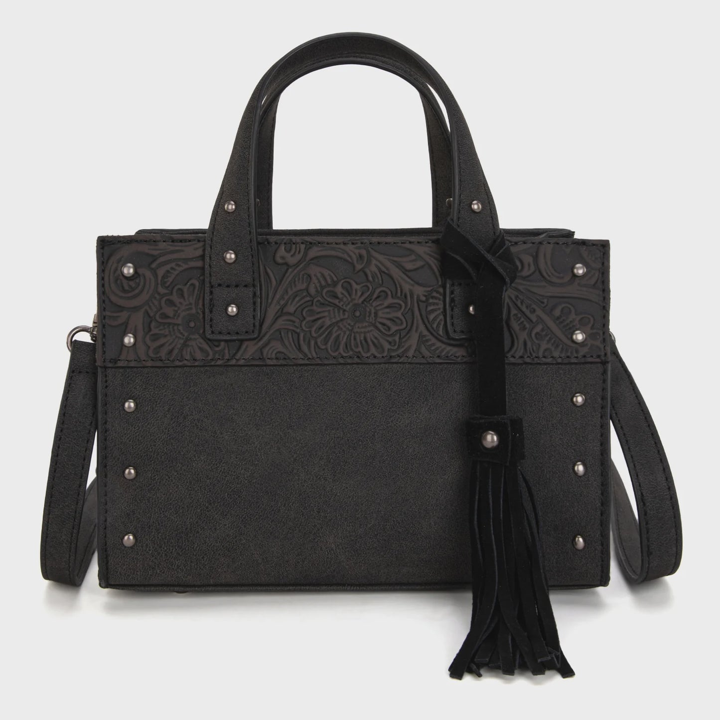 WG160-60102BK | WRANGLER TOOLED BLACK TOTE