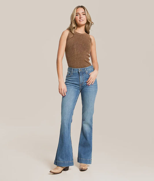KIMES RANCH WOMENS MID WASH JENNIFER JEAN