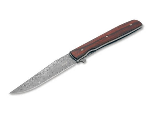 01BO176DAM | BOKER PLUS URBAN TRAPPER COCOBOLO DAMASCUS KNIFE