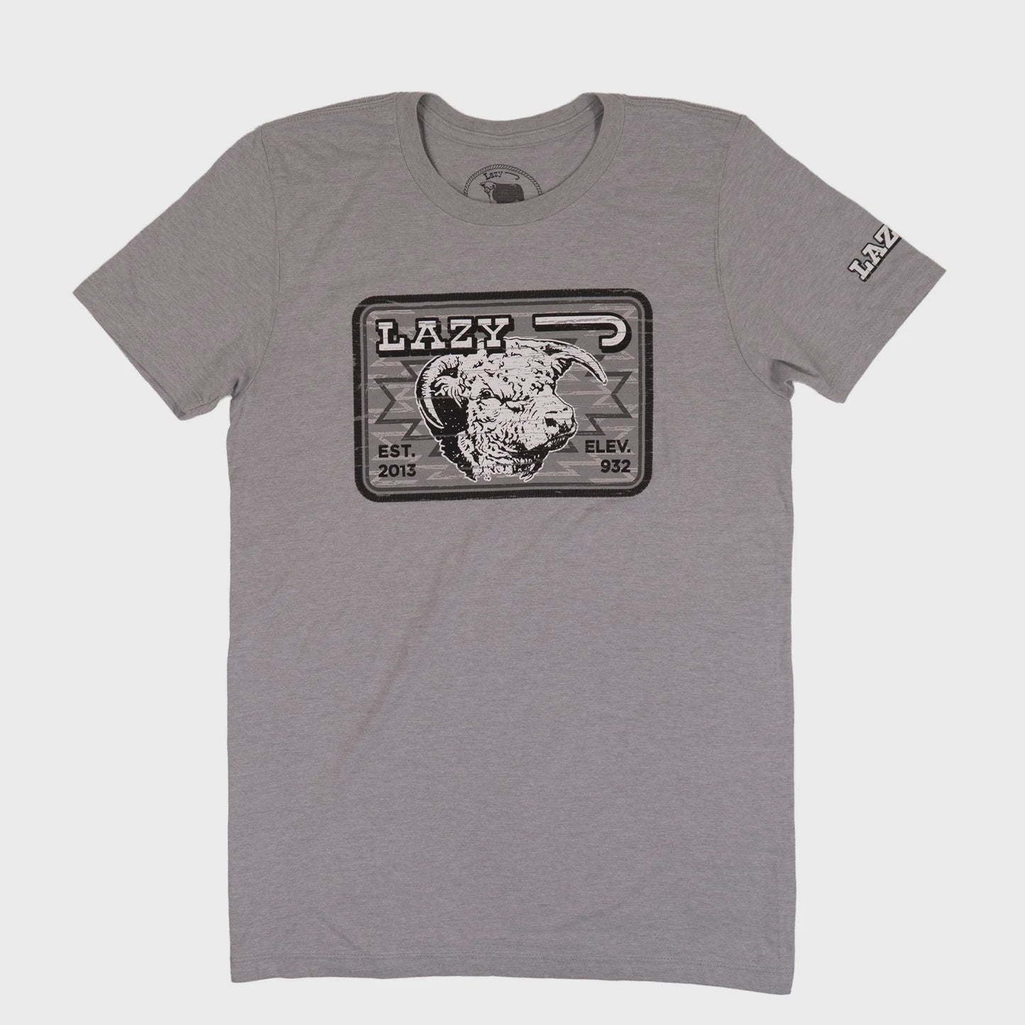 LAZY J RANCH GREY COWPOKE SS TEE