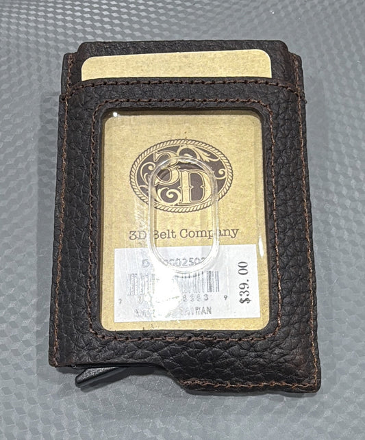 D250002502/ 3D DARK BROWN UTILITY WALLET