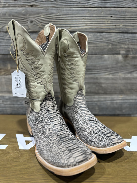 RANCHERS PYTHON CAFE RUSTICO RANCHERO TOE HYBRID SOLE