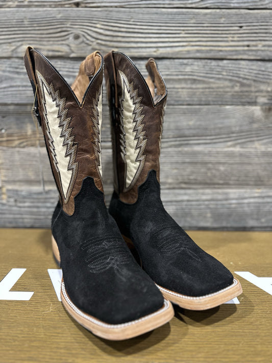 RANCHERS ROUGHOUT BLACK MUSTANG TOE HYBRID